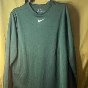 Nike Long  Sleeve  Green Shirt